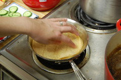 warming tortillas