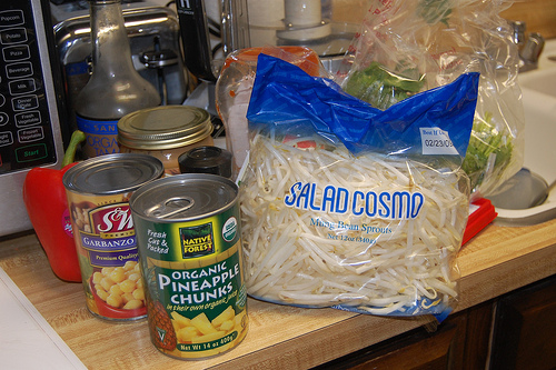 all the ingredients on the counter