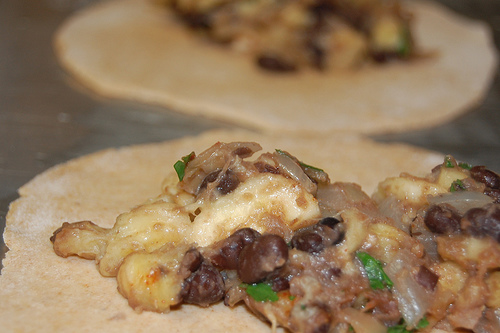 filling the empanadas