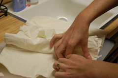 separating phyllo dough