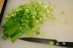 sliced green onions