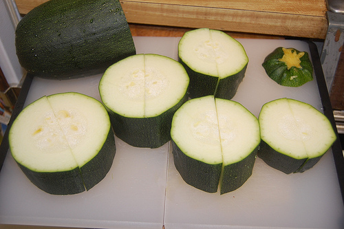 zucchini pieces