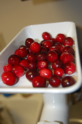 cranberries ready for grinding