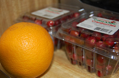 orange and cranberries