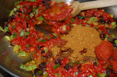 tomato paste and curry