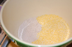polenta and flour